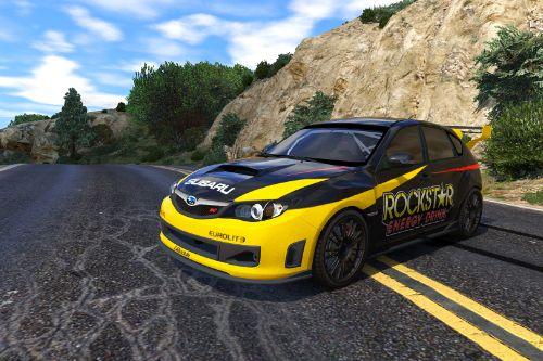 Rockstar Energy Livery for Subaru Impreza WRX STI